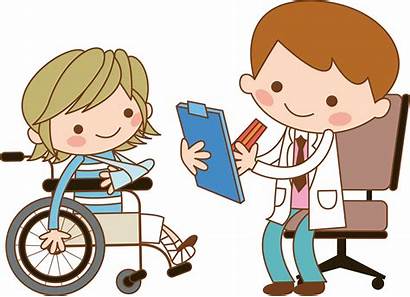 Wheelchair Nurse Doctor Clipart Patient Clip Child