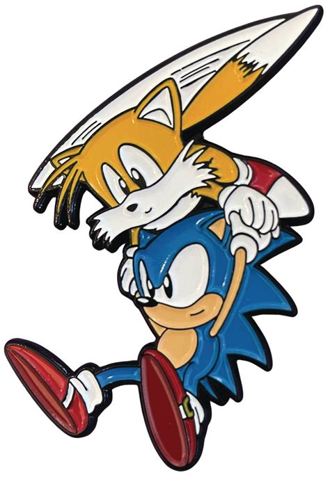 Sonic The Hedgehog Tails Flying Enamel Pin Ubicaciondepersonascdmx