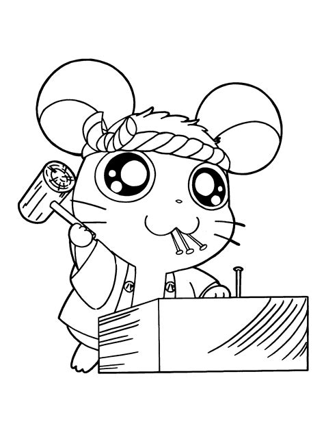 Hamtaro Coloring Pages Cute Coloring Pages Coloring Pages For Kids