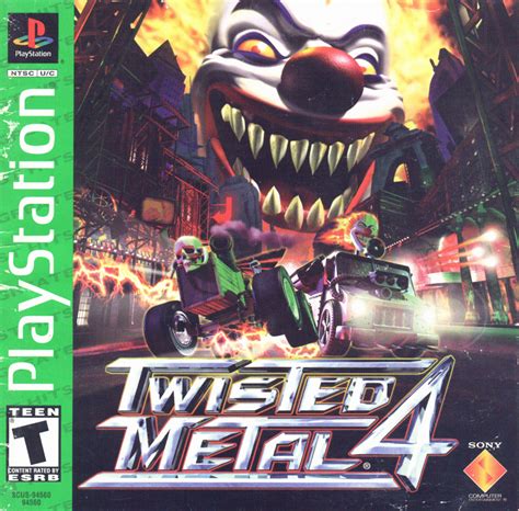 Twisted Metal 4 1999 Playstation Box Cover Art Mobygames