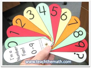 Kindergarten Lifestyle: Number Fans Freebie | Math numbers, Numbers preschool, Kindergarten math ...