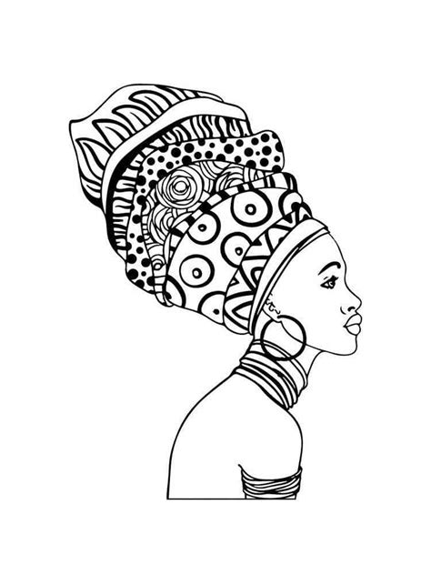 Dibujos De Etnia Negra Imprimible Gratis Para Colorear Para Colorear My Xxx Hot Girl