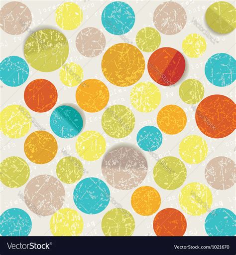 Retro Circle Pattern Background Royalty Free Vector Image