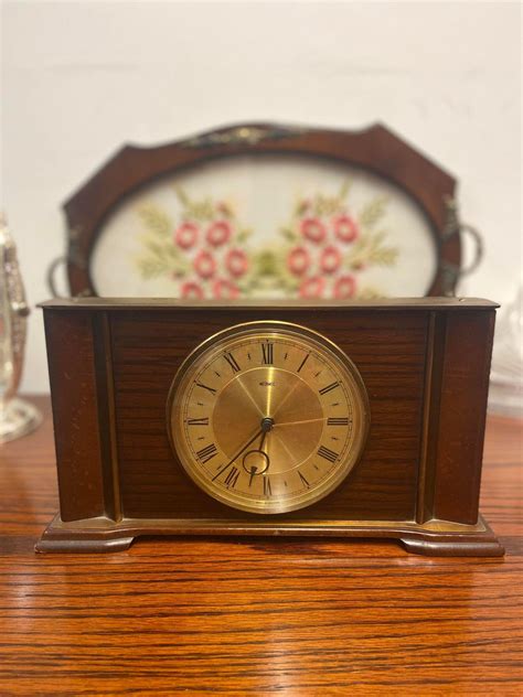 Vintage Metamec Battery Mantel Clock Made In England 1960s La435929