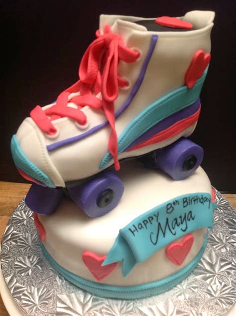 Plumeria Cake Studio Roller Skate Birthday Cake
