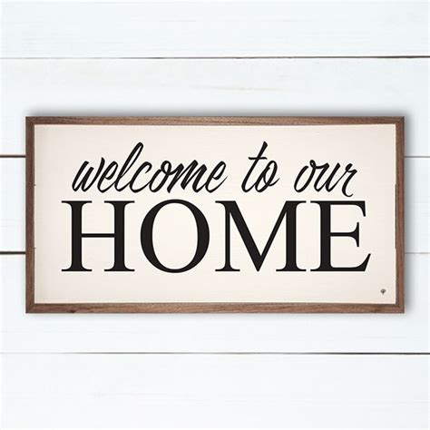 Welcome To Our Home Wall Art Antique Farmhouse