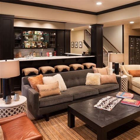 99 Cool Basement Living Room Design Ideas Trendedecor