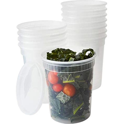 Buy Deli Grade Bpa Free 32oz Plastic Containers With Lids 12ct