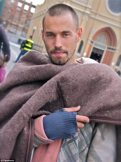 meet the ridiculously photogenic homeless guy whose picture has been shared 40 000 times on