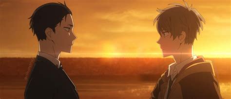 Daiharu Sunset Scene But With Both Daisuke And Haru Together Cute