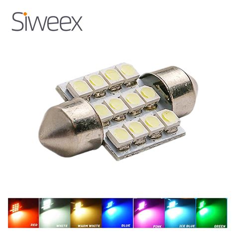 31mm 3528 1210 Smd 12 Led Car Auto Festoon Dome Interior Map Lights