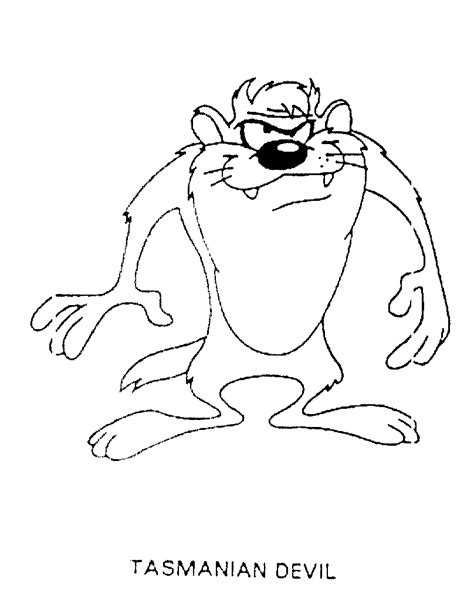 Print coloring page download pdf. TASMANIAN DEVIL by Warner Bros. Entertainment Inc. - 787696