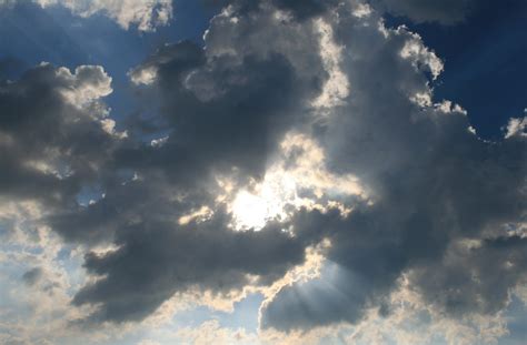Light And Dark Clouds With Sun Free Stock Photo Public Domain Pictures