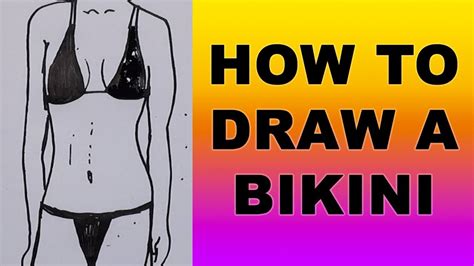 How To Draw A Bikini Youtube