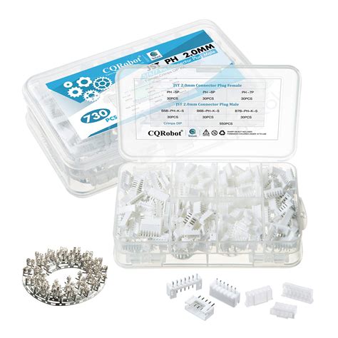 Buy 730 Pieces 2 0mm JST PH JST Connector Kit 2 0mm Pitch Female Pin