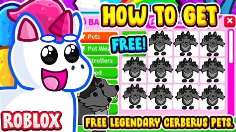 How To Get A Free Legendary Cerberus Pet In Adopt Me Roblox Adopt Me