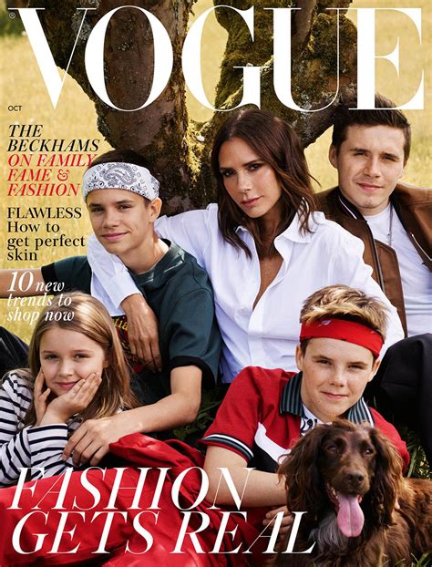 The Beckhams Cover British Vogue October By Mikael Jansson