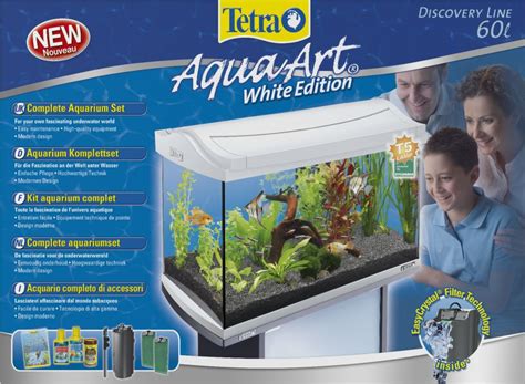 Tetra Aquaart Discovery Line Aquarium Complete Set 60l White 60 L