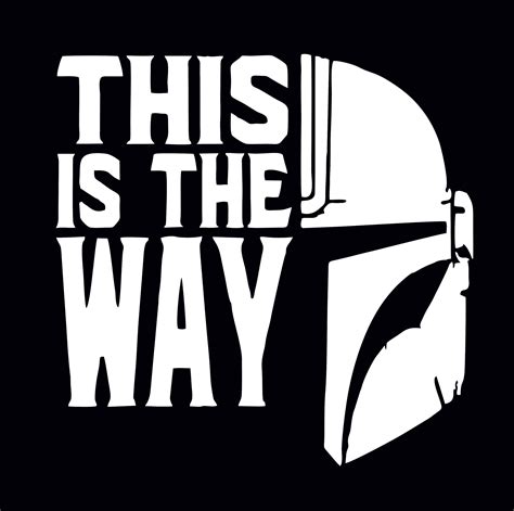 This Is The Way Vinyl Decal Etsy