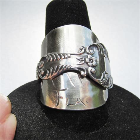Hand Made Artisan Florida Souvenir Sterling Silver Spoon Ring Etsy
