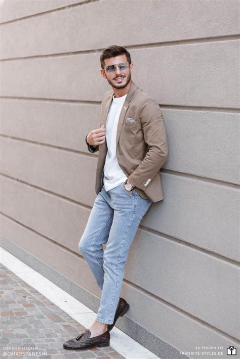 Casual Chic Männer Outfit mit Jeans und Sakko Casual chic männer