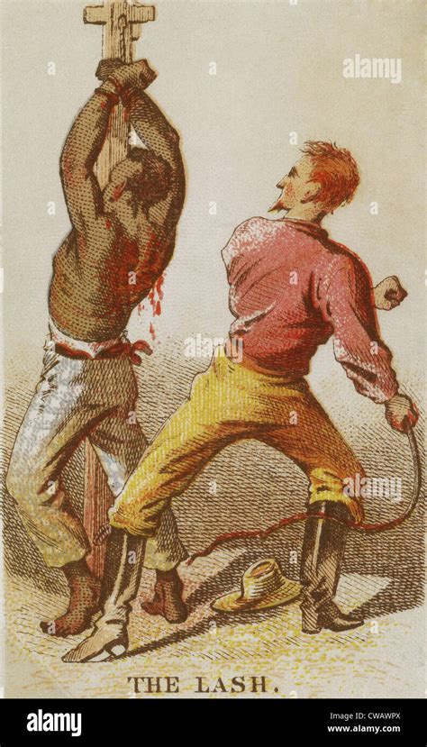 African American Slave Being Whipped Physical Punishment Was Often Prescribed And Executed At