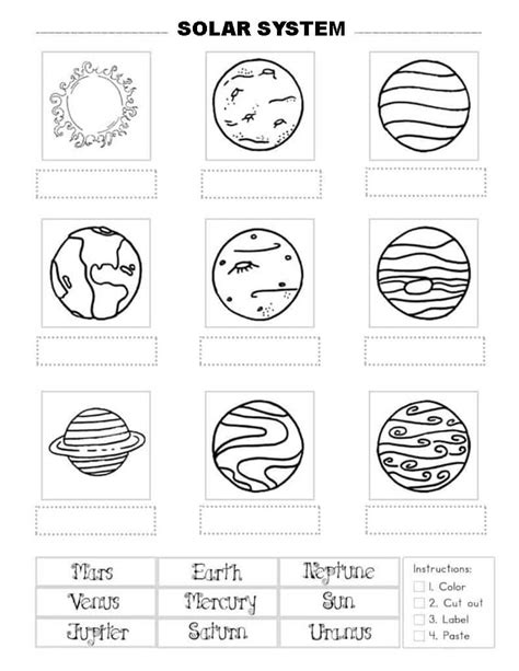 Describe Our Solar System Worksheet Free Download And Print For You