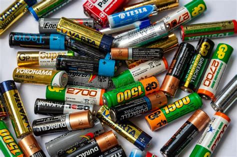Pile Of Used Batteries Editorial Stock Photo Image Of Consumer 43431208