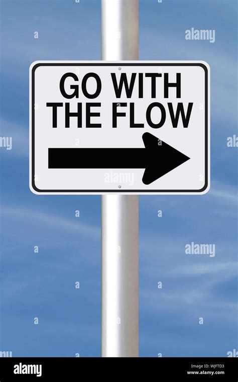 Go With The Flow Stock Photo Alamy