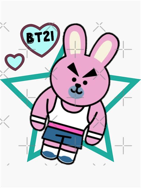 Bt21 Baby Cooky Sticker By Theclassic2 Redbubble