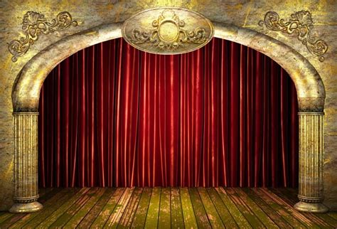 Galleon Leyiyi 10x8ft Closed Curtain Old Stage Backdrop Luxury Arch