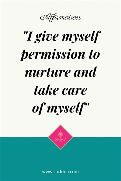 9 positive affirmations for giving yourself permission in the facet of health and wellbeing zorluna