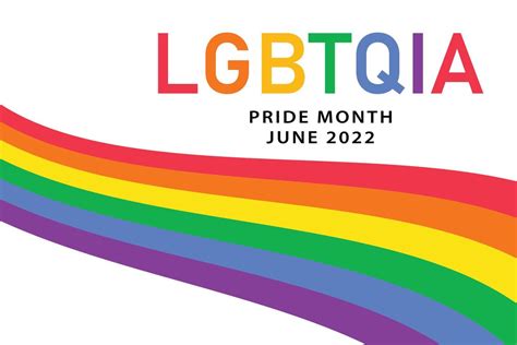 Lgbtqia Pride Month June 2022 Horizontal Poster Template With Rainbow Flag Lgbt Symbol