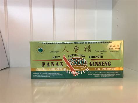Panax Ginseng Extractum 8 Years Old 2500mg 30 Vials With Npn Don