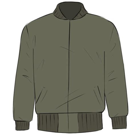 How To Draw A Jacket Easy Drawing Art