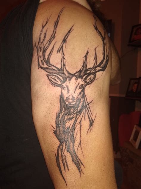 Deer Sketch Tattoo Deer Tattoo Designs Stag Tattoo Tattoos