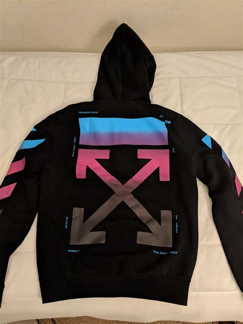 Wts Off White Gradient Zip Hoodie Roffwhite