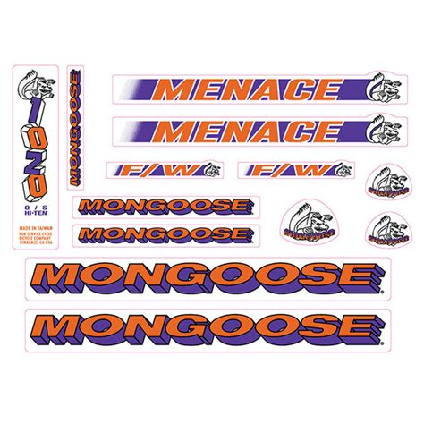 Mongoose Decals Menace