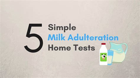 5 Simple Milk Adulteration Tests Food Adulteration Home Tests Youtube