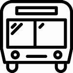 Bus Icon Outline Clipart Transportation Shape Transport
