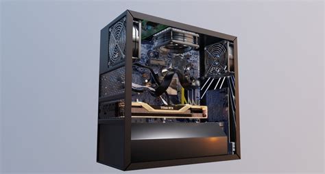 3d Gaming Pc With Graphics Card Cgtrader