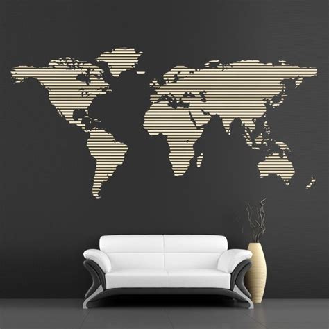 Cool Wall Stickers Continents Map By Artollo Cool Walls Wall