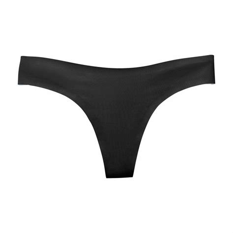 Black Thong Panties 1 Seamless Underwear Eby™