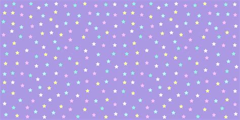 Pastel Unicorn Pattern Seamless Star Background In Purple Tone For