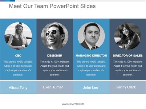 Meet The Team Slide Template