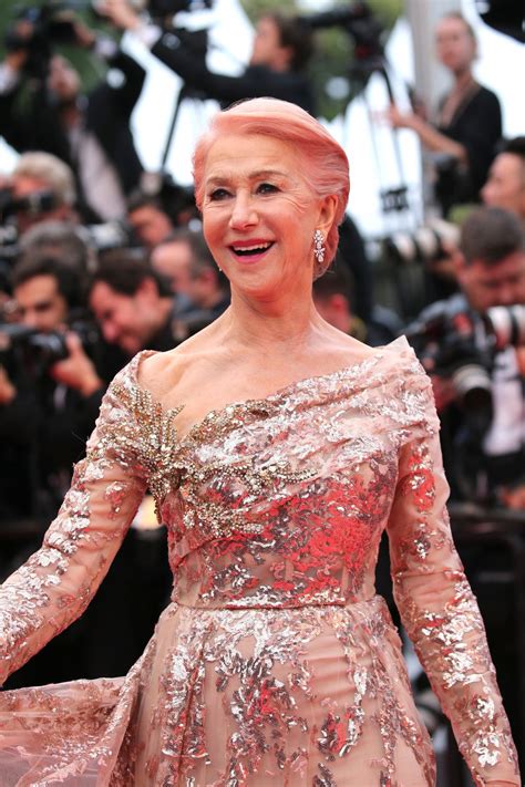 Helen Mirren Reveals New Pink Hair At Cannes Film Festival