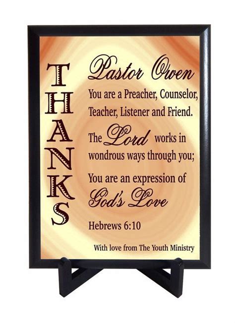 Pastor Appreciation Quotes Appreciation Cards Pastor Quotes Employee
