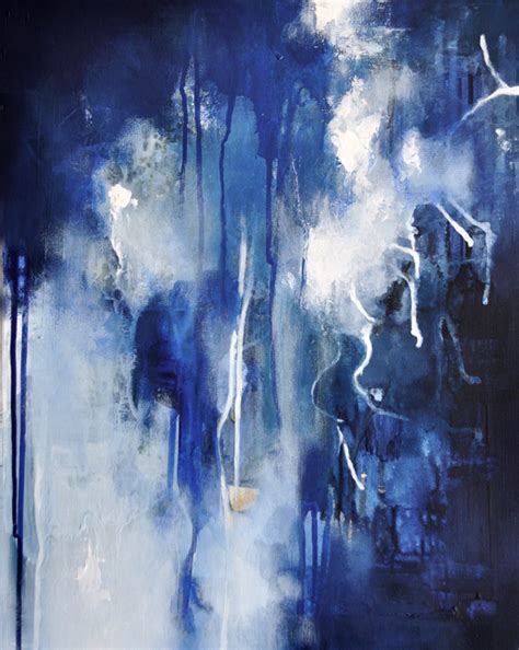 Daily Painters Abstract Gallery Rain Drops Original Oil Painting By