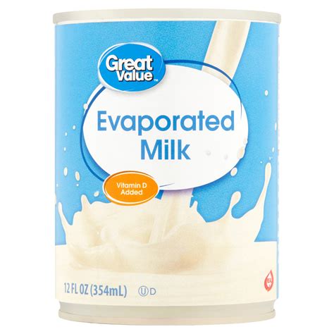 Great Value Evaporated Milk 12 Fl Oz