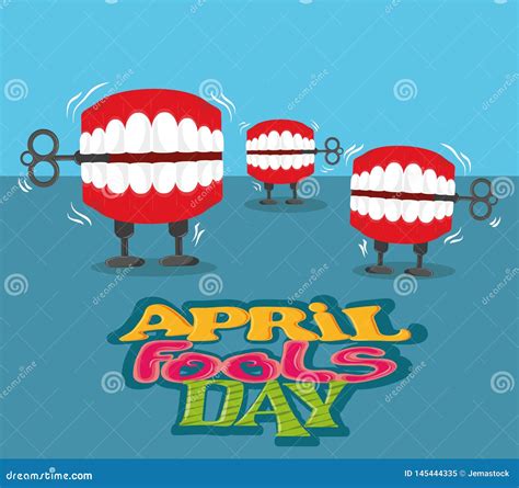 April Fools Day Card Stock Vector Illustration Of Graphic 145444335